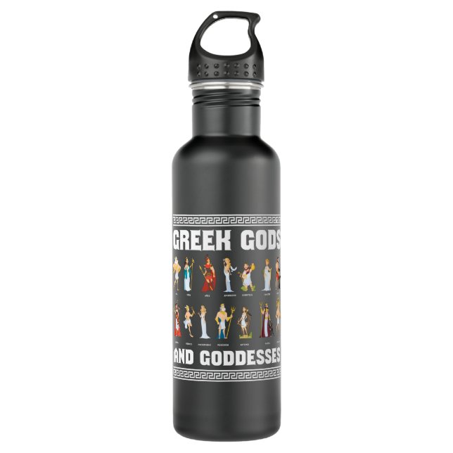 Greek Gods And Goddesses Greeks Stainless Steel Water Bottle (Front)