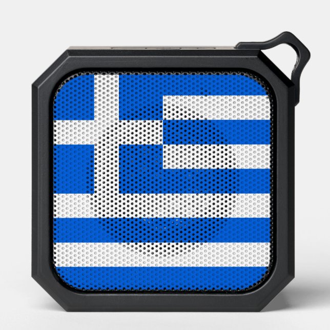 Greek Greece Greecian Hellenic Flag Bluetooth Speaker (Front)