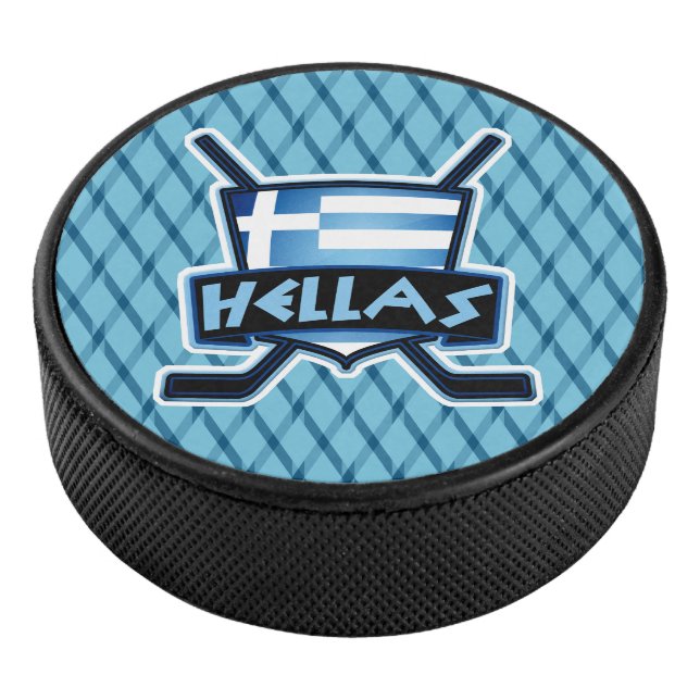 Greek Greece Ice Hockey Team Puck (3/4)