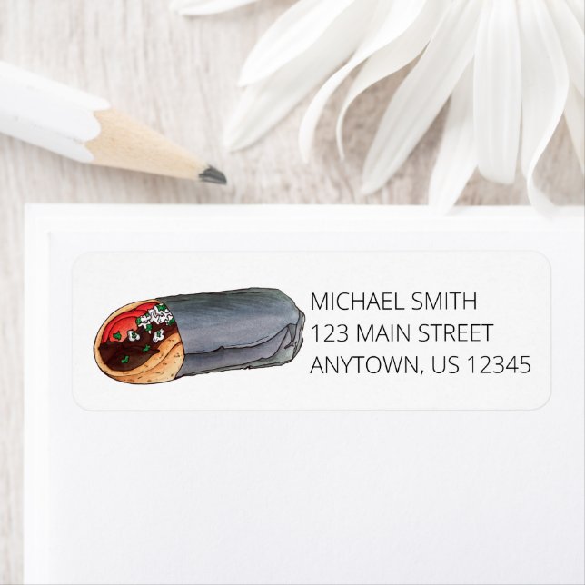 Greek Gyro Mediterranean Food Diner Restaurant Label (Insitu)