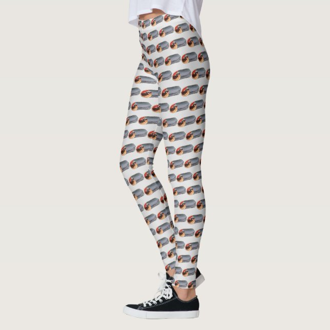 Greek Gyro Pita Meat Sandwich Mediterranean Food Leggings (Left)