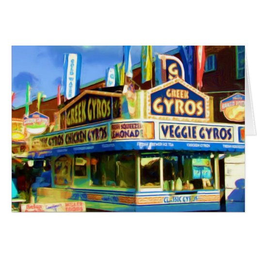Greek Gyros,State Fair food, Indianapolis, Indiana (Front Horizontal)
