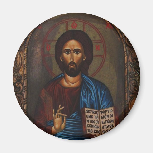 Greek ICON CHRIST Magnet (Front)
