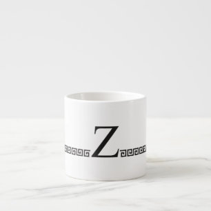 Greek Initial Espresso Cup