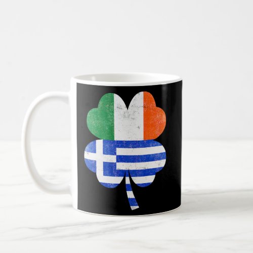 Greek Irish Shamrock Greece Ireland Flag St Patric Coffee Mug