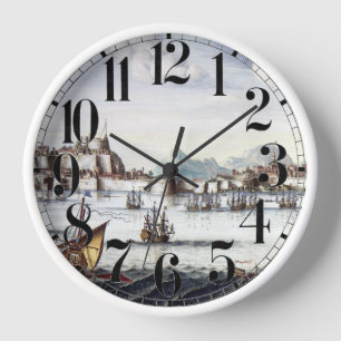 Greek Island Atlas Clock