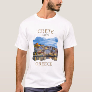 Greek Island Crete Greece Featuring Rethimno Town  T-Shirt
