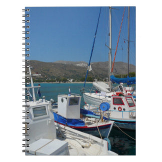 Greek Island Harbor Notebook