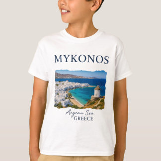 Greek Island Mykonos Vacation Travel Coastal Life T-Shirt