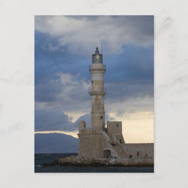 Greek Island of Crete and old town of Chania 2 Postcard (Front)