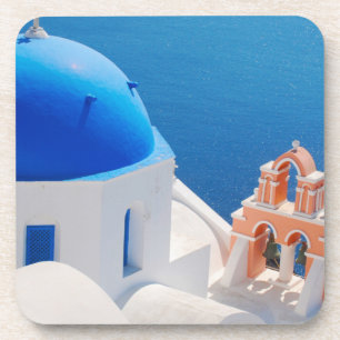 Greek Island Santorini Beverage Coaster