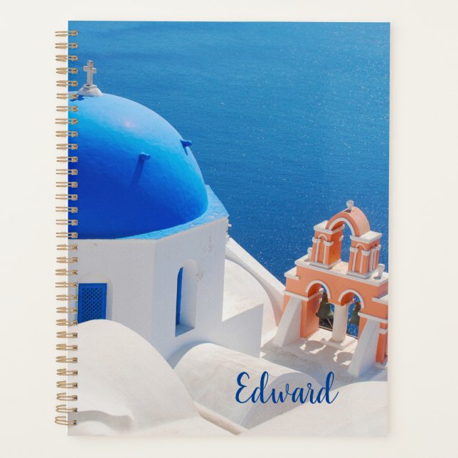 Greek Island Santorini Planner (Front)