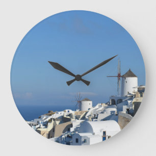 Greek Island Wall Clock - Oia, Santorini
