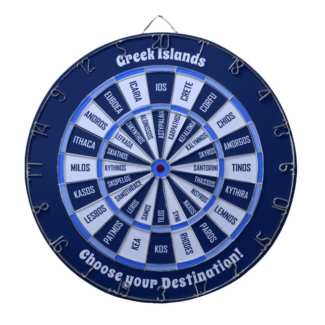 Greek Islands Dartboard (Front)