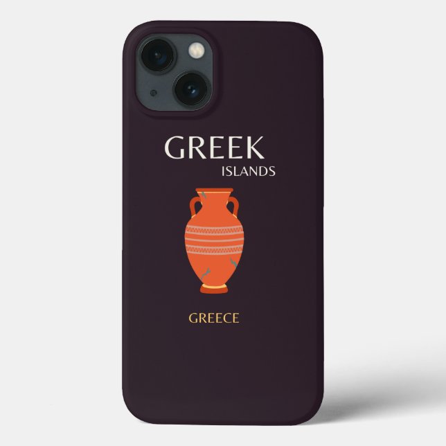 Greek Islands, Greece, Travel, Preppy Case-Mate iPhone Case (Back)