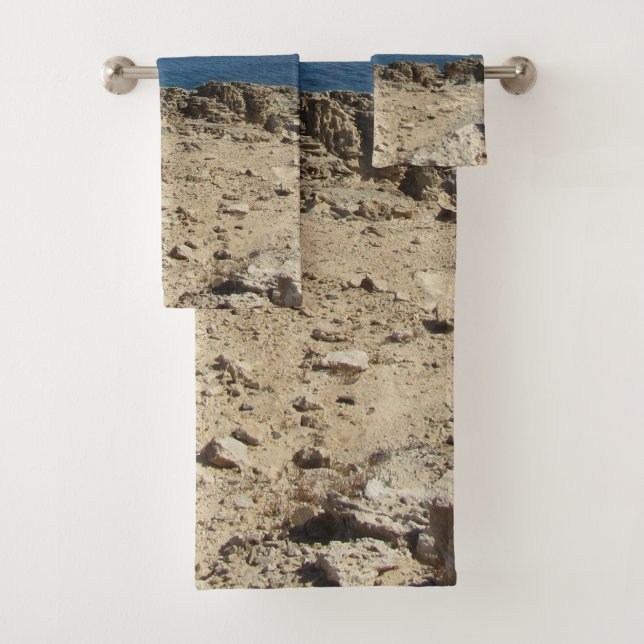 Greek Islands Mediterranean Landscape  Bath Towel Set (Insitu)