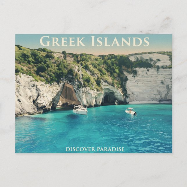 Greek Islands Postcard (Front)