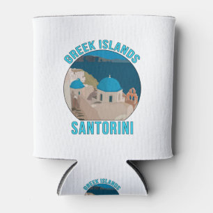 Greek Islands Santorini Can Cooler