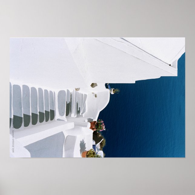 Greek islands-santorini poster (Front)