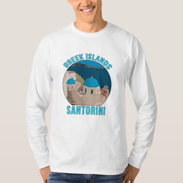 Greek Islands Santorini T-Shirt (Front)