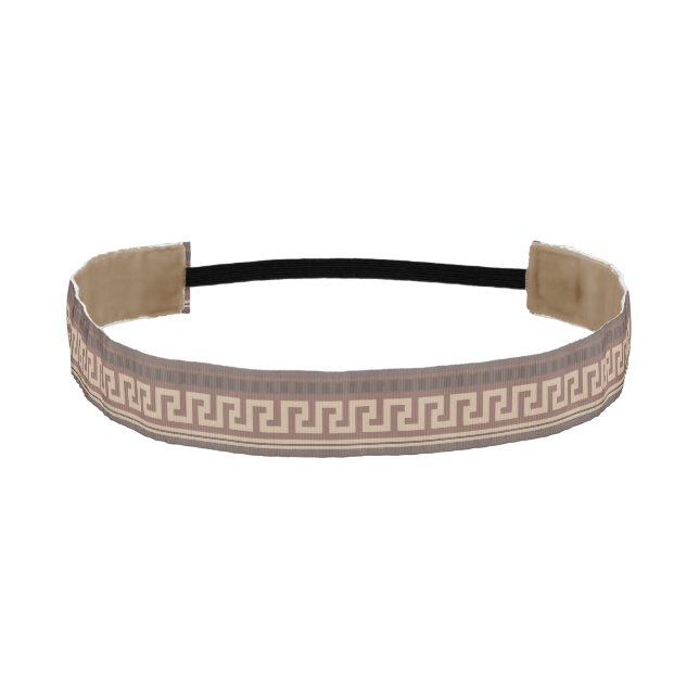 Greek key border athletic headband (Front)