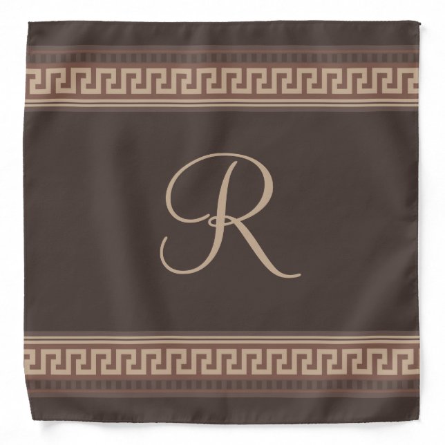 Greek key border bandana (Front)