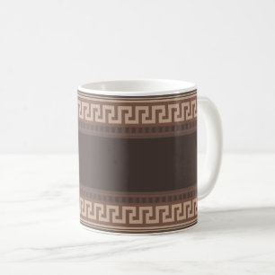 Greek key border coffee mug