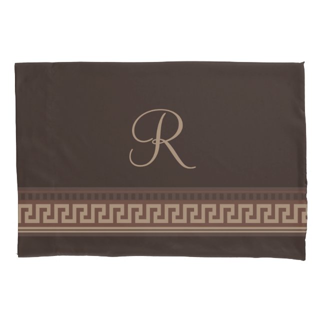 Greek key border pillow case (Front)