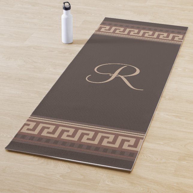 Greek key border yoga mat (In Situ)