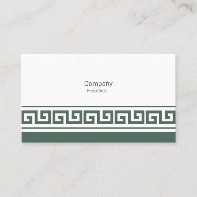 Greek Key Business Card (Front)