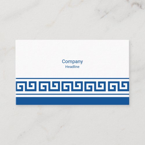 Greek Key Business Card