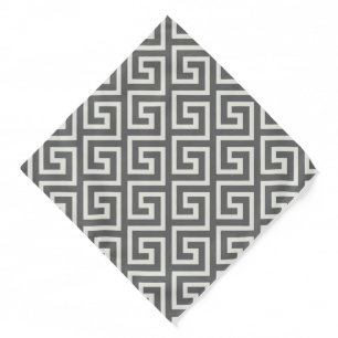 Greek Key Classic Square Swirl Pattern Bandana