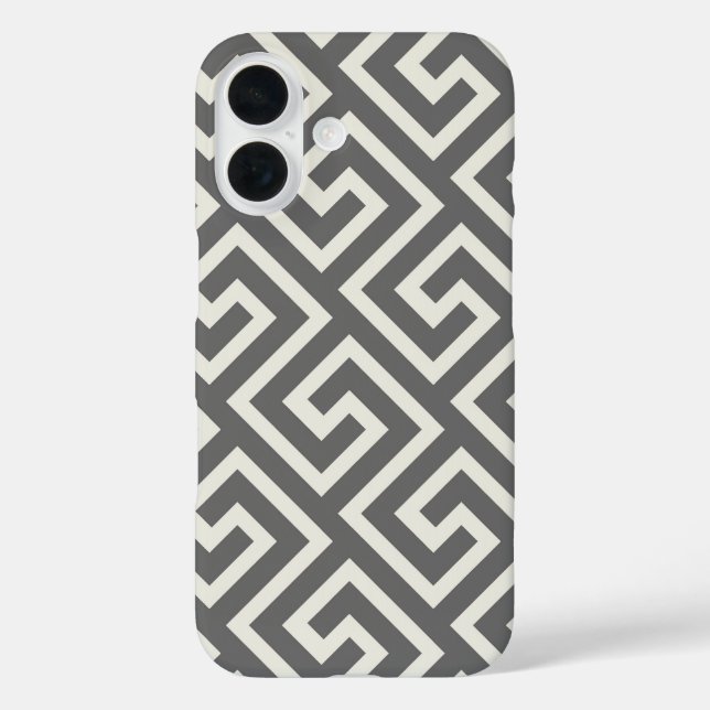 Greek Key Classic Square Swirl Pattern Case-Mate iPhone Case (Back)