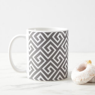 Greek Key Classic Square Swirl Pattern Coffee Mug