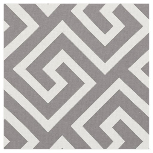 Greek Key Classic Square Swirl Pattern Fabric