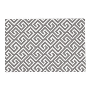 Greek Key Classic Square Swirl Pattern Placemat