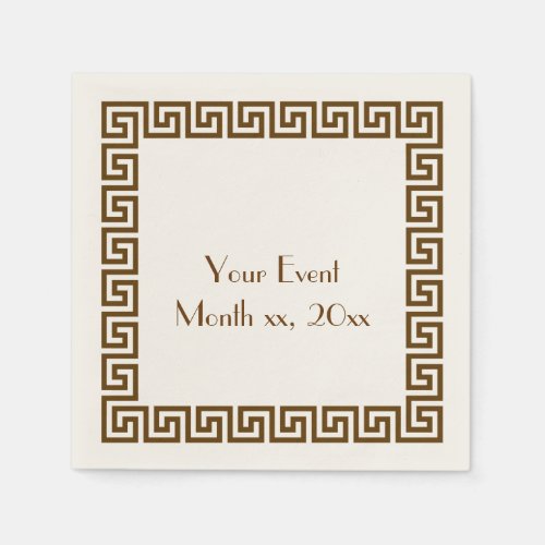 Greek Key Design Napkins