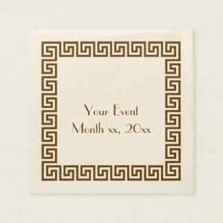 Greek Key Design Napkins