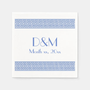Greek Key Design Napkins