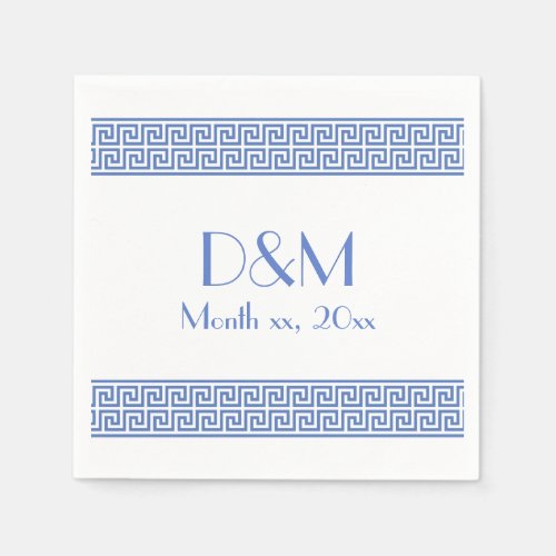 Greek Key Design Napkins