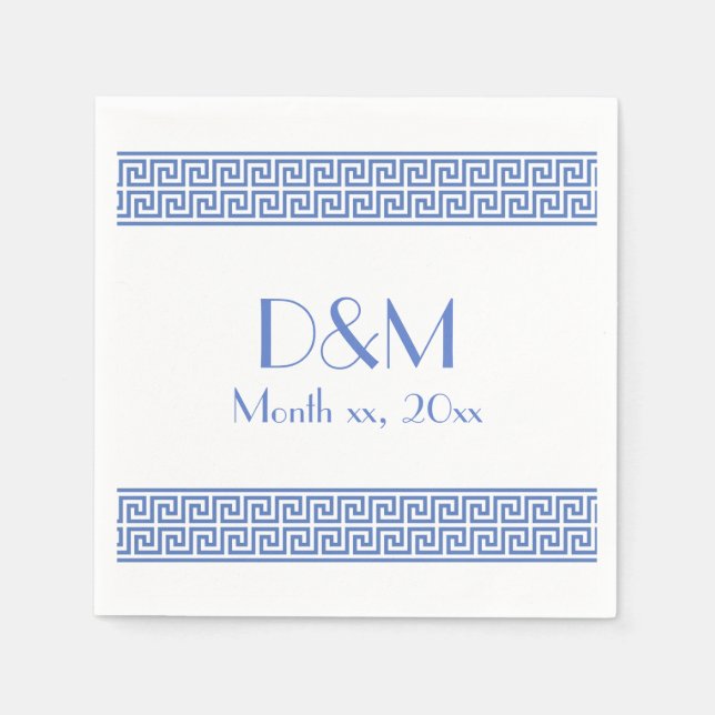Greek Key Design Napkins (Front)