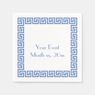 Greek Key Design Napkins