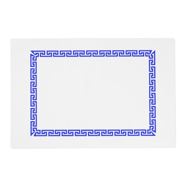 Greek Key design Placemat (Front)
