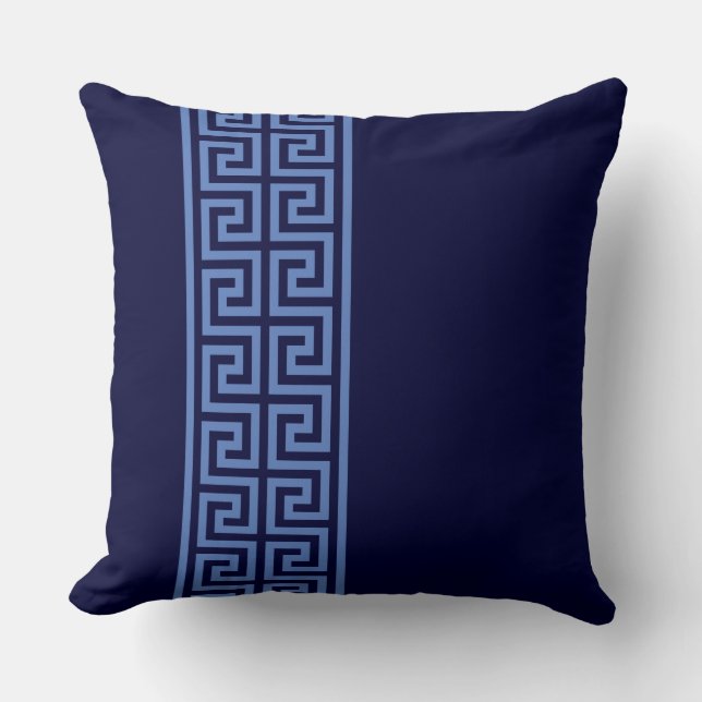 Greek Key Design Throw Pillow (Front)