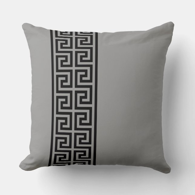 Greek Key Design Throw Pillow (Front)