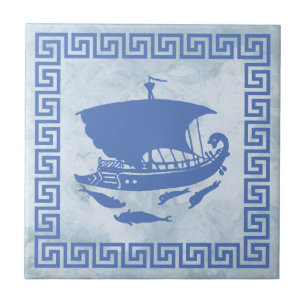 Greek Key Design Tile