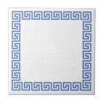 Greek Key Design Tile<br><div class="desc">Greek Key Pattern. Blue.</div>