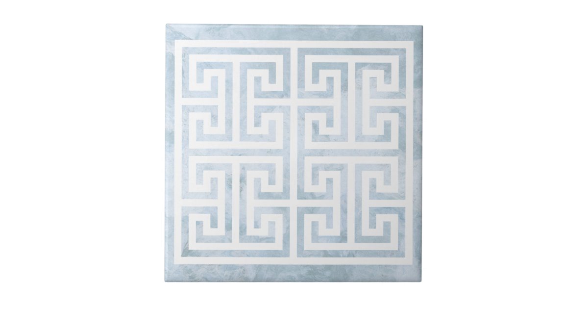 Greek Key Design Tile | Zazzle