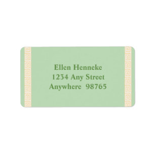 Greek Key Green Label