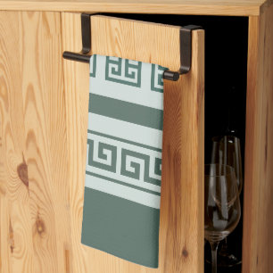 Greek Key Kitchen Towels